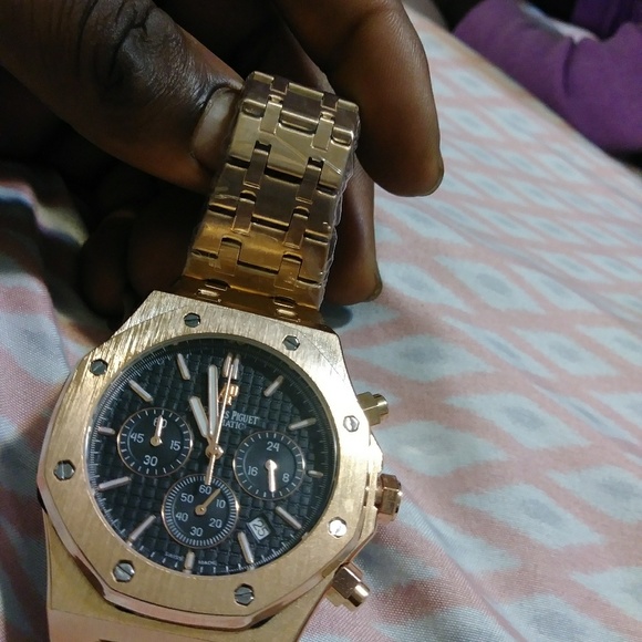 Rose gold Royal Oaks watch...